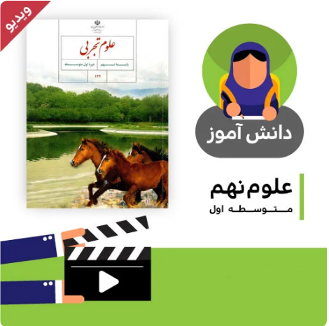 آموزش درس نیرو (بخش سوم) کتاب علوم نهم متوسطه به صورت فایل انیمیشن